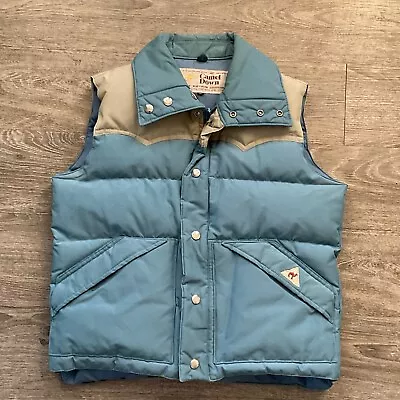 Vintage 60s 70s Camel Down Goose Down Puffer Vest Size XS • $39.99