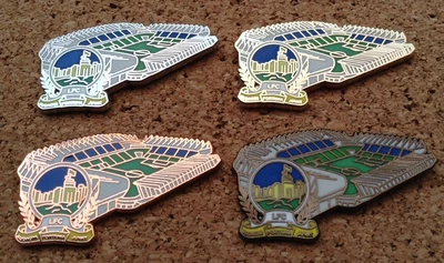 £8.50 • Buy Set Of 4 Linfield F.C. - Windsor Park Stadium Pin Badges [Chelsea, Rangers]