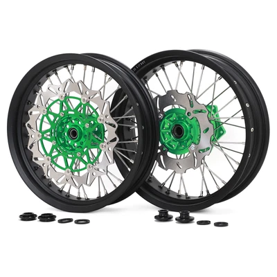 $669.89 • Buy For Kawasaki 17  CNC Wheel Rotors Adapter KX250F KX450F 06-18 KX125 KX250 06-08