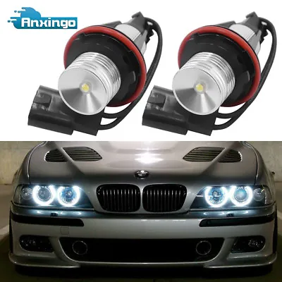 7000K LED Angel Eye Marker Light Bulbs For BMW E39 E60 E63 E64 E53 5 6 7 X3 • $14.30