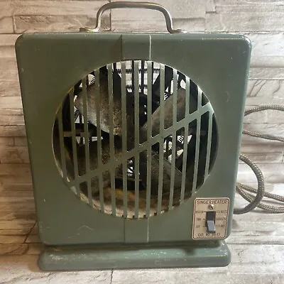Vintage Rear Singer Heater And Fan Made In USA. Model BH-17 • $52