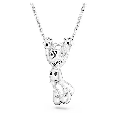 Swarovski Crystal Disney Mickey Mouse Pendant White Rhodium Plated 5668780 • $122.95