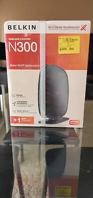 Belkin F9K1002AU N300 Wireless N Modem Router - Brand New Sealed In Plastic • $45