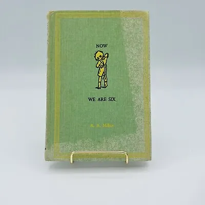 $40 • Buy 1961 Now We Are Six By A.A. Milne Green Cloth Hardcover Book