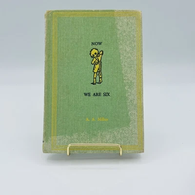 $40 • Buy 1961 Now We Are Six By A.A. Milne Green Cloth Hardcover Book