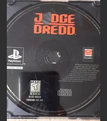 Judge Dredd (Sony PlayStation 1 1998) • $19.99