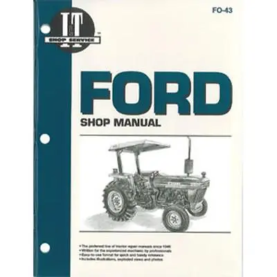 I&T Shop Manual FO-43 Fits Ford Tractor 2810 2910 3910 • $60.99