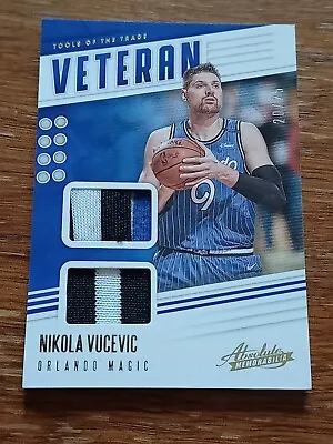 $40 • Buy NIKOLA VUCEVIC 2019-20 Panini Absolute Tools Of The Trade Dual Patch #/25