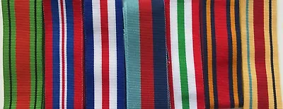 £3.33 • Buy Full Size British Military Medal Ribbons World War 2, 6  Lengths  *[MEDRIB]