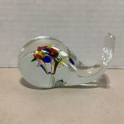 Vintage Glass Whale Paperweight Martha's Vineyard  • $39