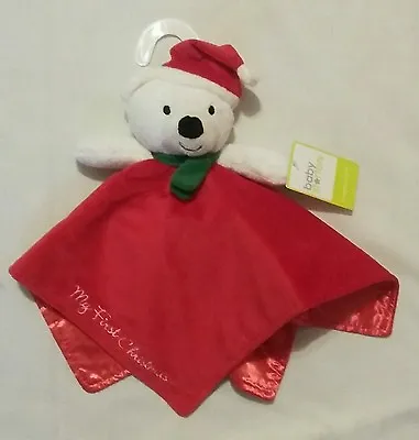 NEW Baby Starters Snuggle Buddy  My First Christmas  Teddy Bear Security Blanket • $7.99