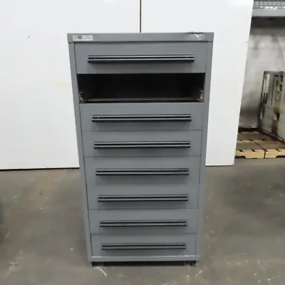 Stanley Vidmar 7-Drawer Industrial Parts Tool Storage Shop Cabinet 30 X28 X59  • $1099.99