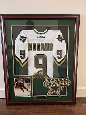 Mike Modano Autographed Signed Framed Authentic Dallas Stars Jersey TriStar COA • $395