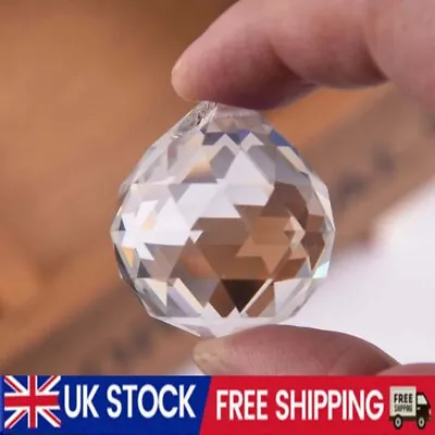 1/20X Hanging Crystal Ball Cut Glass Prism Sphere Chandelier Lighting Pendant UK • £65.74
