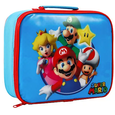 Super Mario Rectangular Insulated Lunch Box Bag For Boys And Girls BPA Free • £12.99