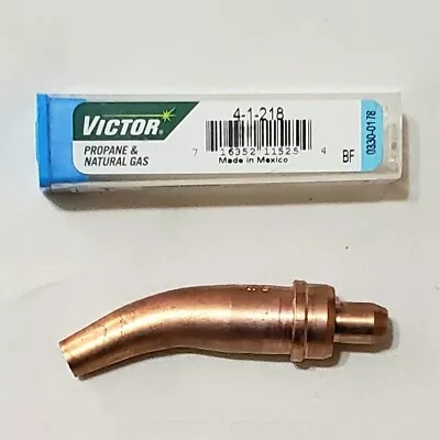 Victor 4-1-218 Propane Cutting Torch Tip Natural Gas Fits ST2600FC CA2460 MT210 • $43.75