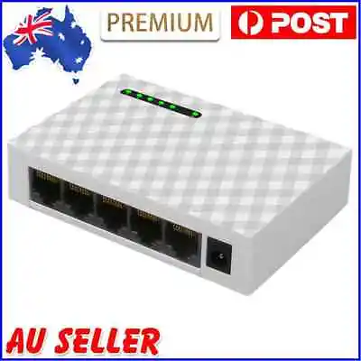 $22.99 • Buy 5 Port 1000Mbps Gigabit Desktop Switch RJ45 LAN Fast Network Ethernet HUB Shunt 