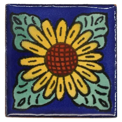 Isabella - Handmade Mexican Ceramic Talavera Small 5cm Tile Ethically Sourced • £1.79