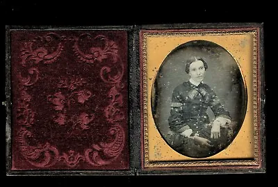 1/6 Daguerreotype Of A Woman Full Case C1850 2574(x) • $165.30