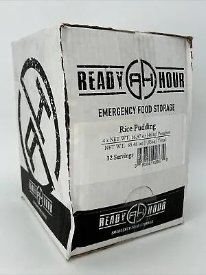 Ready Hour Rice Pudding Case Pack 32 Servings Survival Food Camping Prepper • $31.99