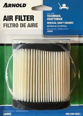 Arnold Air Filter For Tecumseh Craftsman Vertical Shaft Engines - 36905 - NEW • $8.79