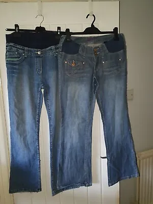 £12 • Buy Next And Dorothy Perkins Maternity Jeans Size 10