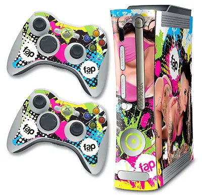 Skin Decal Wrap For Xbox 360 Original Console & Controller Fap Wrap CHRISTY MACK • $8.95