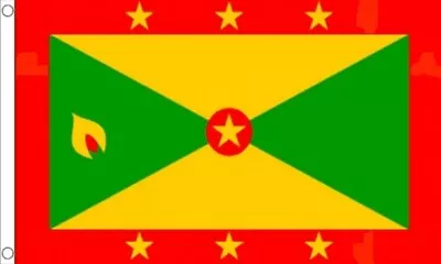 GRENADA NATIONAL FLAG 5X3 Caribbean SPICE ISLAND CARNIVAL • £5.50