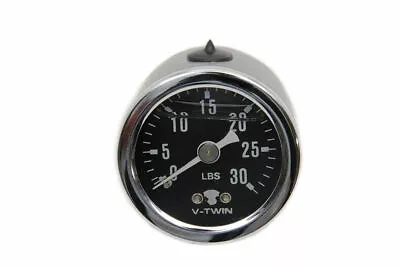 Liquid Filled Oil Pressure Gauge For Harley Davidson By V-Twin • $25.43