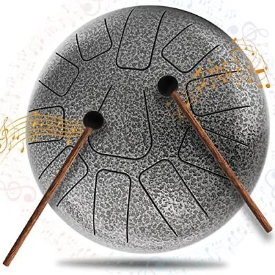 Steel Tongue Drum Panda Drum 11 Notes 10 Inch Tank Drum Percussion  • $60.06