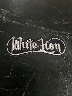 White Lion Iron On Patch 5  Trucker Hat Vtg Rare Jacket Logo Glam Metal Band • $7.80