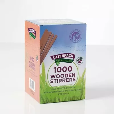 Caterpack Wooden Stirrers 1 X 1000 Pack • £9.89