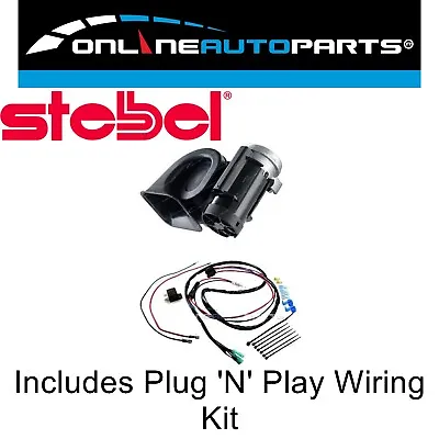 Stebel Nautilus Compact Truck Car Air Horn 12volt 300Hz Deep 110Db + Wiring Kit • $57.12