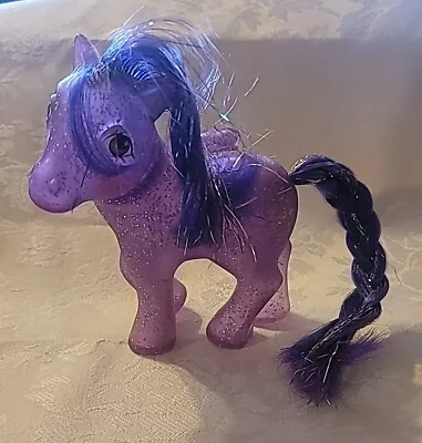 Vintage My Little Pony - Twinkler - Purple Sparkle MLP G1 Gen1 Tinsel Hair • $19.95