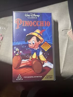 WALT DISNEYS PINOCCHIO Black Diamond VHS • $500