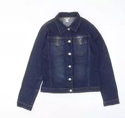 Mackays Girls Blue Jacket Size 13 Years Button • £5