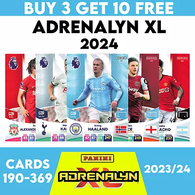 Adrenalyn Xl 2024 Premier League Panini 2023-2024 2023/24 Base Cards #190 - #369 • £0.99