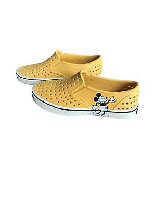 Native Shoes X Disney Mickey Mouse Yellow Unisex Women’s Size 6 Men’s Size 4 • $15