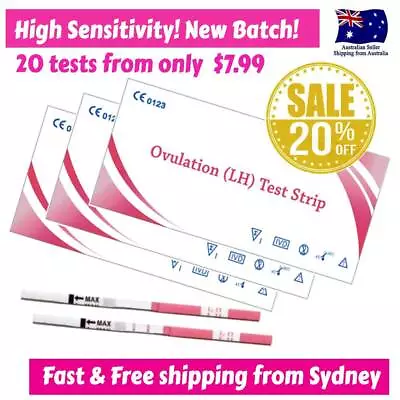One Step Ovulation Test Urine LH Strips OPK Fertility Kit • $12.99