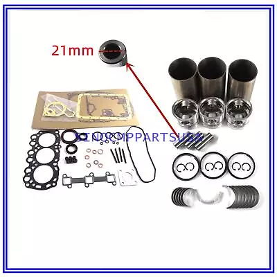 L3E L3E-61SDH Engine Rebuild Kit For Mitsubishi Volvo Piston Pin 21mm W/ Gasket • $250.67