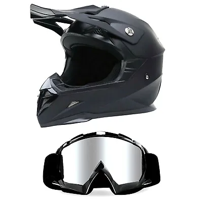 Dirt Bike Australian Approved Adults Motocross Motorcycle Helmet + Goggles • $95.95