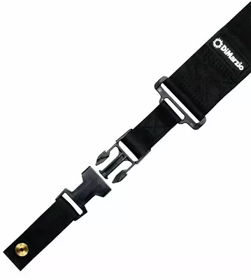 $21.79 • Buy DiMarzio 2  Clip Lock Elastic Stretch Quick Release Guitar Strap - BLACK NYLON
