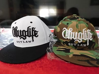 2x THUG LIFE OUTLAW Gangster USA BASEBALL CAPS Sealed Brand New (TOP13=B) • $24.95