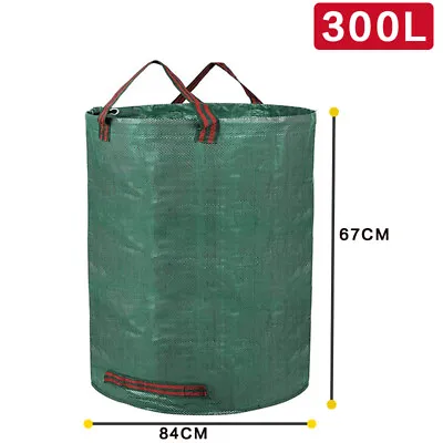 Garden Waste Bags 300L Refuse Large Heavy Duty Sack Grass Leaves Rubbish Bag • £7.49
