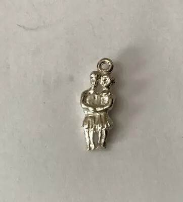 Vintage 925 Sterling Silver Charm Pendant Irish Dancer Couple Riverdance T14 • $12.43