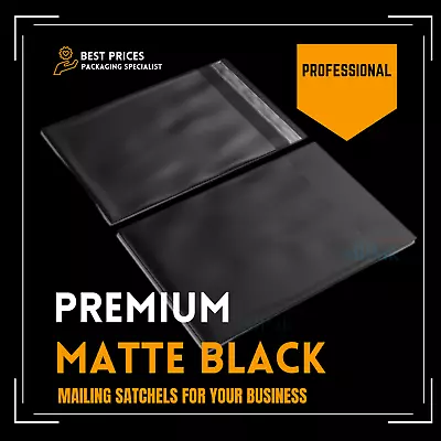 200x Mailing Satchel Black 03 310 X 405mm 3KG / Large Poly Mailer Courier Bag • $40.50