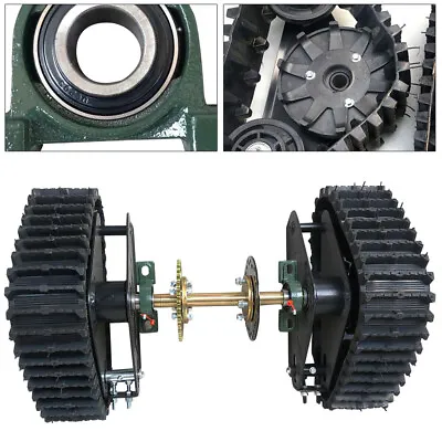 ATV Rear Wheel Buggy Snow Tracks Sand Snowmobile Tracked Vehicle Track Assemly! • $260