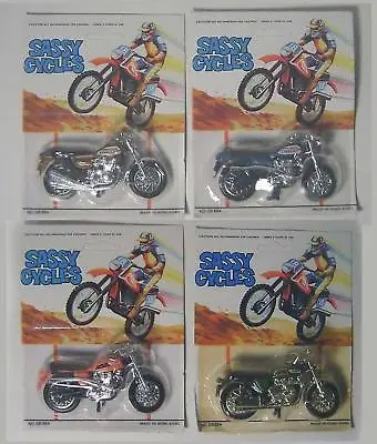 Set Of  4 Vintage Kawasaki & Triumph Motorcycles  • $12.98
