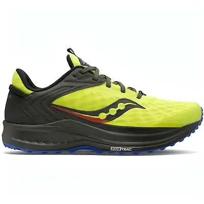 Saucony Mens Canyon TR2 Trail Running Shoes Trainers Lace Up Low Top - Yellow • £65.95