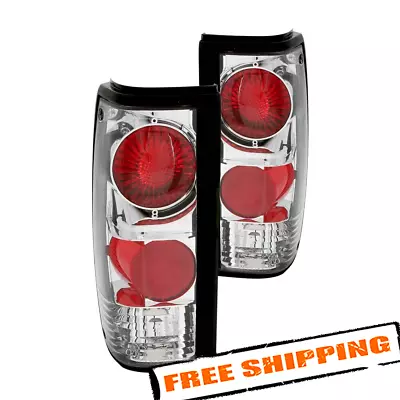 Anzo 211029 Chrome/Red Euro Tail Lights For 1982-1993 Chevy S10 • $86.34